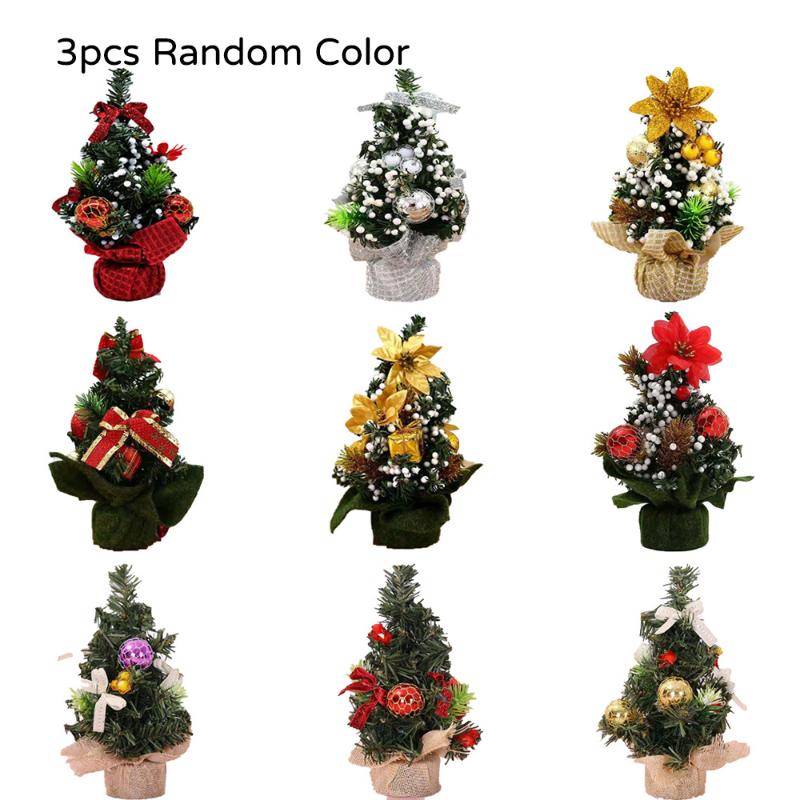 Christmas Decorations 3PCS Mini Tree Ornaments Xmas Gift Party Small Desk Table Decor Home Decorative Supplies
Christmas Decorations 3PCS Mini Tree Ornaments Xmas Gift Party Small Desk Table Decor Home Decorative Supplies