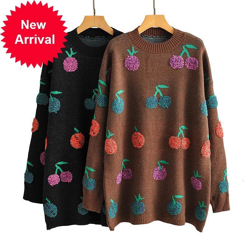 New Female 2021 Vintage Black Winter Medium Pulley Cherry Shirt Embroidered Luxury New Runway Long Sleeve-neck Clothes 7RIY
New Female 2021 Vintage Black Winter Medium Pulley Cherry Shirt Embroidered Luxury New Runway Long Sleeve-neck Clothes 7RIY