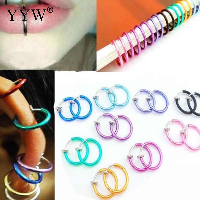 YYW 2020 Hot 1Pair 8 Colors Chic Personality Trendy Goth Punk Fake Body Piercing Nose Lip Rings Hoop Ear Earrings for Women Men1
YYW 2020 Hot 1Pair 8 Colors Chic Personality Trendy Goth Punk Fake Body Piercing Nose Lip Rings Hoop Ear Earrings for Women Men1