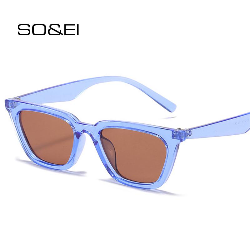 SO&EI Fashion Cat Eye Sunglasses Women Vintage Clear Blue Eyewear Men Shades UV400 Blue Yellow Sun Glasses
SO&EI Fashion Cat Eye Sunglasses Women Vintage Clear Blue Eyewear Men Shades UV400 Blue Yellow Sun Glasses