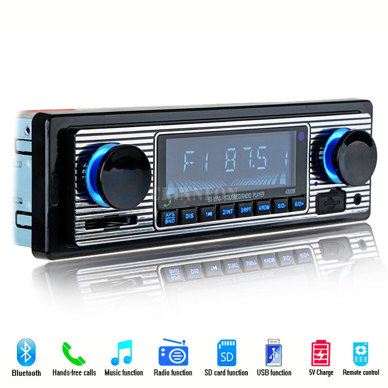 20Pcs/Lot Bluetooth Vintage Car Radio Handsfree Call Support USB/SD MMC Port 12V Car Stereo FM Radio MP3 Audio Player 5513
20Pcs/Lot Bluetooth Vintage Car Radio Handsfree Call Support USB/SD MMC Port 12V Car Stereo FM Radio MP3 Audio Player 5513