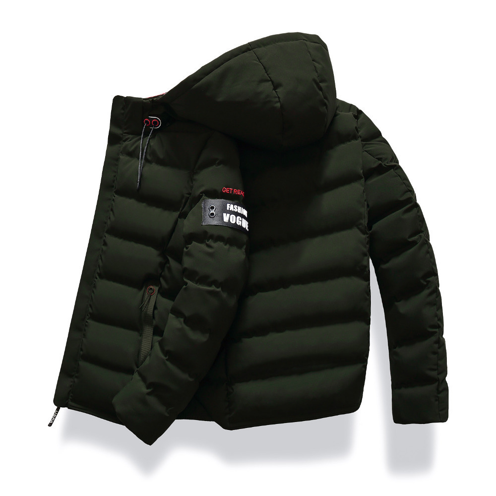 Men Winter Jacket Coat dropshipping New Fashion Hooded Warm Male Zipper Coat Casual Slim Fit Student Man Red Parka Overcoat 201123