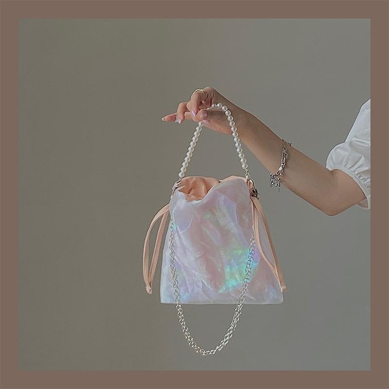 2021 New Girl Dream Cloud Yarn Pearl Handbag Chain Fairy Princess Cute Canvas Shoulder Messenger Bag Female PM23, White
2021 New Girl Dream Cloud Yarn Pearl Handbag Chain Fairy Princess Cute Canvas Shoulder Messenger Bag Female PM23, White