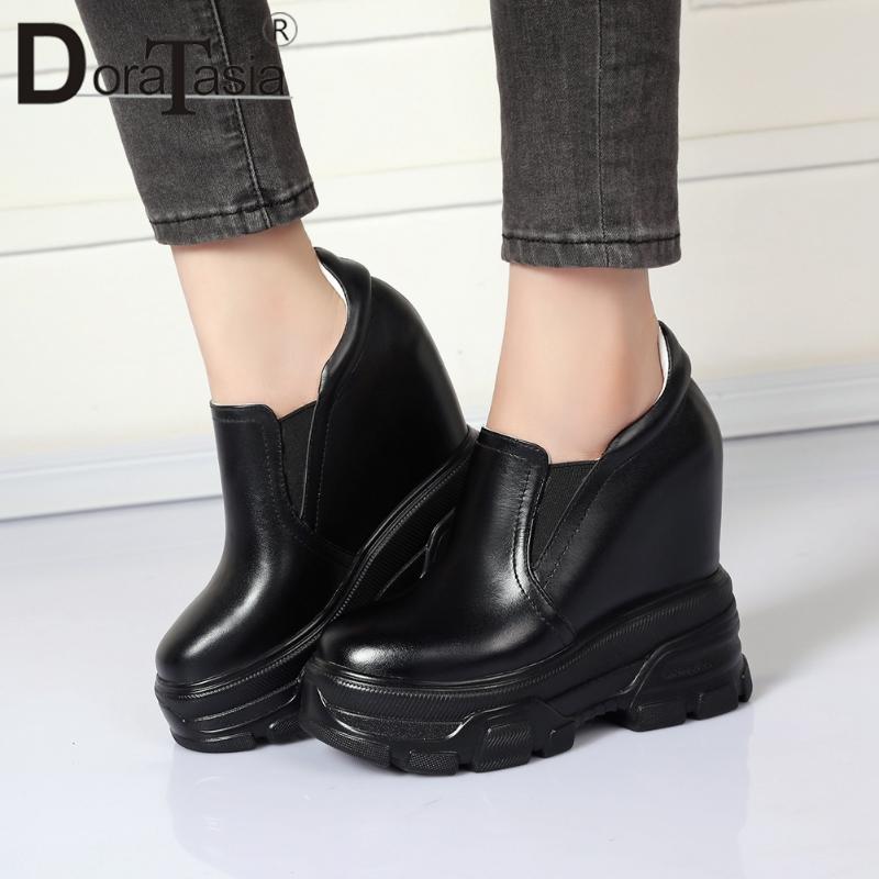 DORATASIA Fashion Genuine Leather Female Pumps Spring Pumps Women Round Toe Increasing Height Slip On Office Shoes Woman, Black
DORATASIA Fashion Genuine Leather Female Pumps Spring Pumps Women Round Toe Increasing Height Slip On Office Shoes Woman, Black