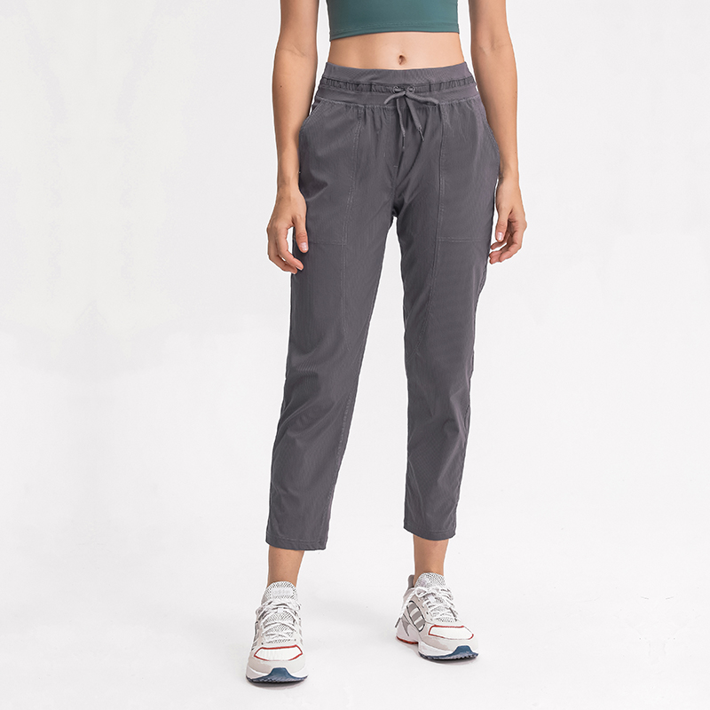 L-102 Yoga Cropped Pants Dance Capris Studio Joggers Waistband Drawcord Customized Fit Outdoor Workout Sports Loose Straight Capris Trousers, Black
L-102 Yoga Cropped Pants Dance Capris Studio Joggers Waistband Drawcord Customized Fit Outdoor Workout Sports Loose Straight Capris Trousers, Black