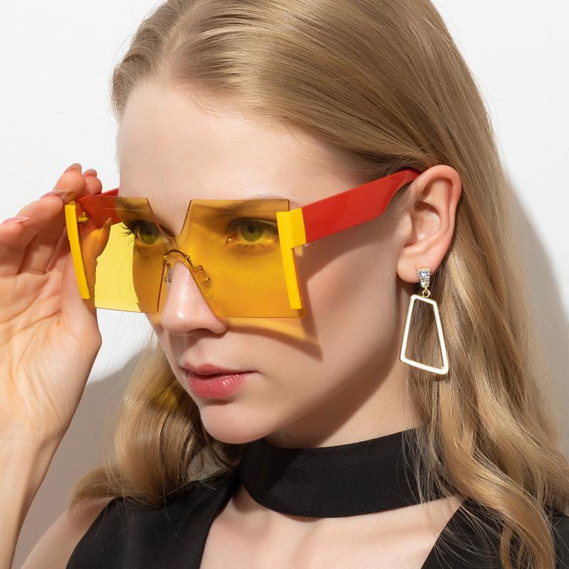 Fashion Rimless Women's Sunglasses 2021 trend Square Sunglasses Lady Designer Vintage Retro Sun Glasses Shades For Women Classic
Fashion Rimless Women's Sunglasses 2021 trend Square Sunglasses Lady Designer Vintage Retro Sun Glasses Shades For Women Classic