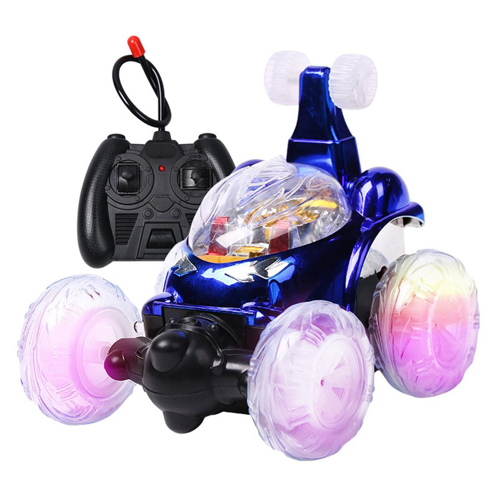 360 Tumbling Electric Controlled RC Stunt Dancing Car Flashing Light Dasher Vehicle Kids Remote Control Toy 
360 Tumbling Electric Controlled RC Stunt Dancing Car Flashing Light Dasher Vehicle Kids Remote Control Toy