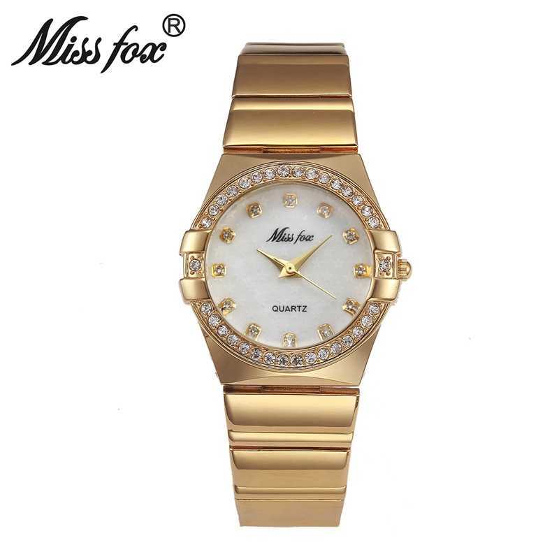 Missfox brand quartz watch Korean diamond inlaid fashion women's watch leisure and versatile fashion women's Watch, Golden white noodles 1
Missfox brand quartz watch Korean diamond inlaid fashion women's watch leisure and versatile fashion women's Watch, Golden white noodles 1