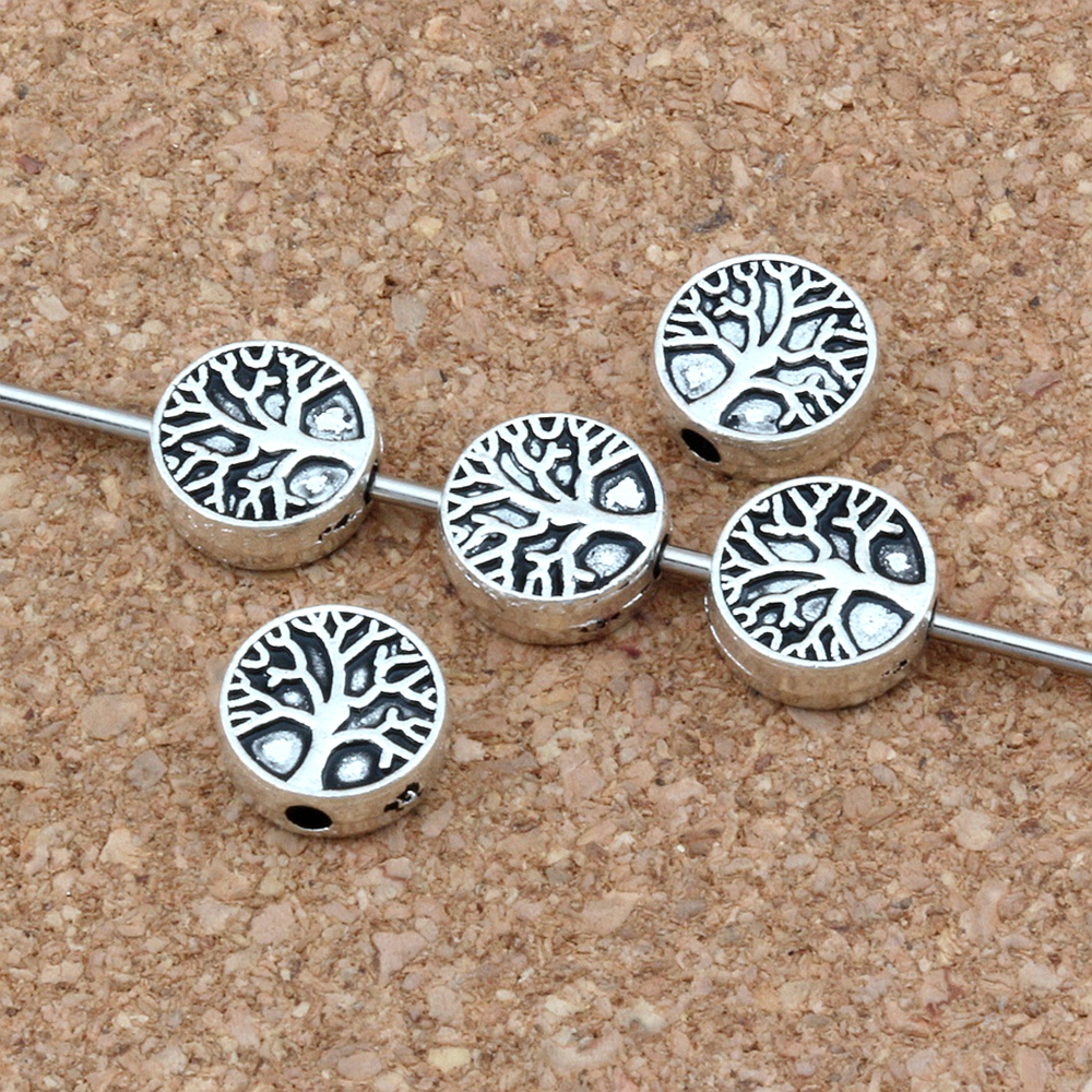 150Pcs /lots Antique Silver / Gold Plated Tree of Life Loose Spacer Beads For Jewelry Making Bracelet Accessories 9mm D49
150Pcs /lots Antique Silver / Gold Plated Tree of Life Loose Spacer Beads For Jewelry Making Bracelet Accessories 9mm D49