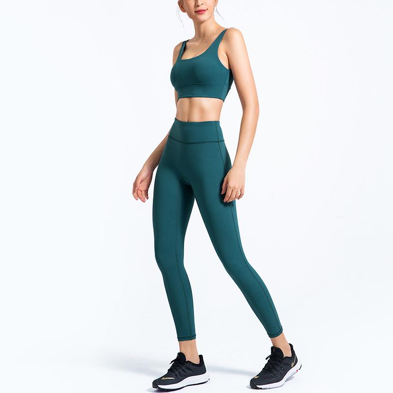 2 Piece Leggings Suit Seamless Yoga Set Women' High Strech Beauty Back Bra High Waist Hips Fitness Workout Suit Sportswear, Black
2 Piece Leggings Suit Seamless Yoga Set Women' High Strech Beauty Back Bra High Waist Hips Fitness Workout Suit Sportswear, Black