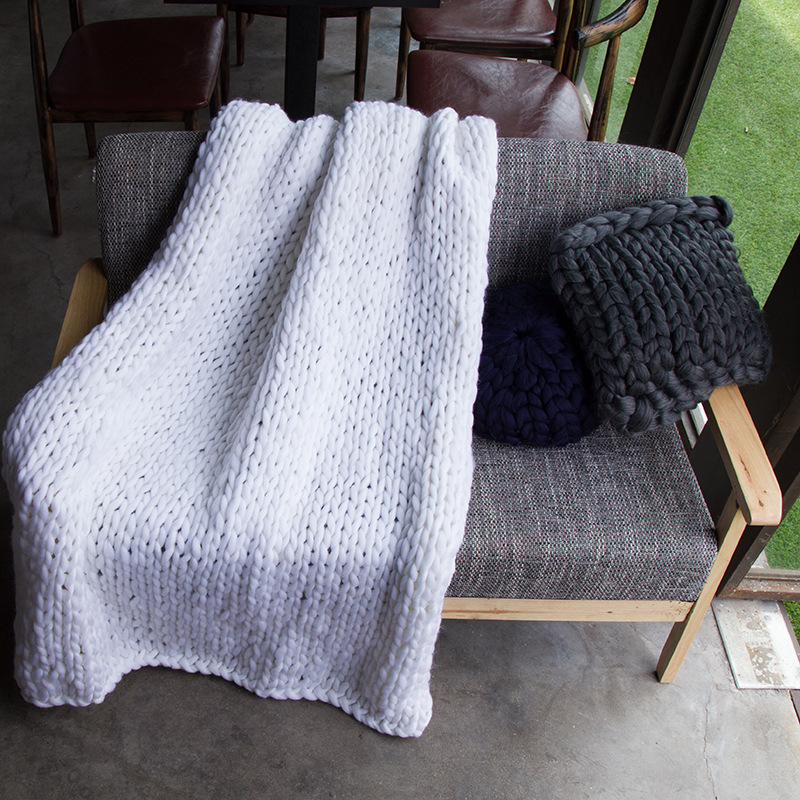 New thick yarn knitted blanket Iceland wool knitted blanket wool factory direct sales, Gray
New thick yarn knitted blanket Iceland wool knitted blanket wool factory direct sales, Gray