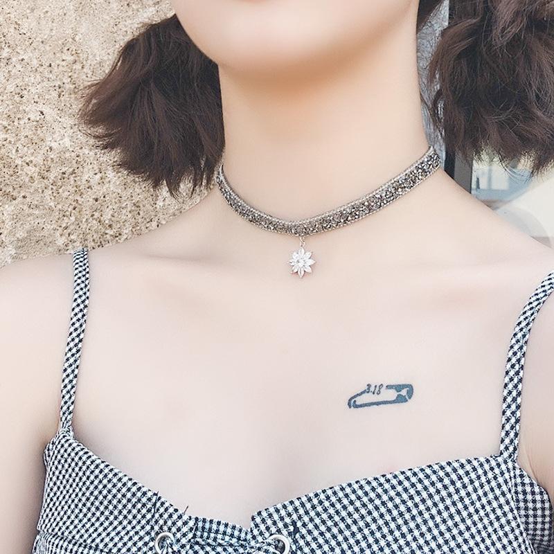 Korea Flannel Heart-shaped Summer Girls Woman Choker Fresh Clavicular butterfly chain Lace Short Zircon Necklace Jewelry wholesa
Korea Flannel Heart-shaped Summer Girls Woman Choker Fresh Clavicular butterfly chain Lace Short Zircon Necklace Jewelry wholesa