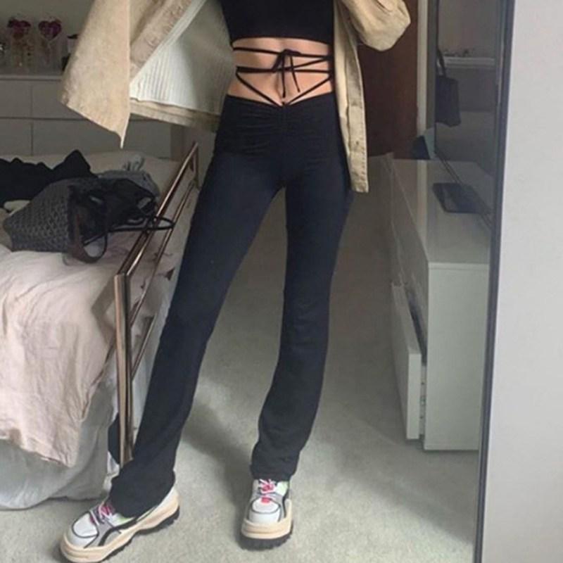 Women Harajuku High Waist Thin Bandage Straight Pants Female Black Slim Sexy Cut Out Trousers Leisure Party Pants Streetwear, White
Women Harajuku High Waist Thin Bandage Straight Pants Female Black Slim Sexy Cut Out Trousers Leisure Party Pants Streetwear, White