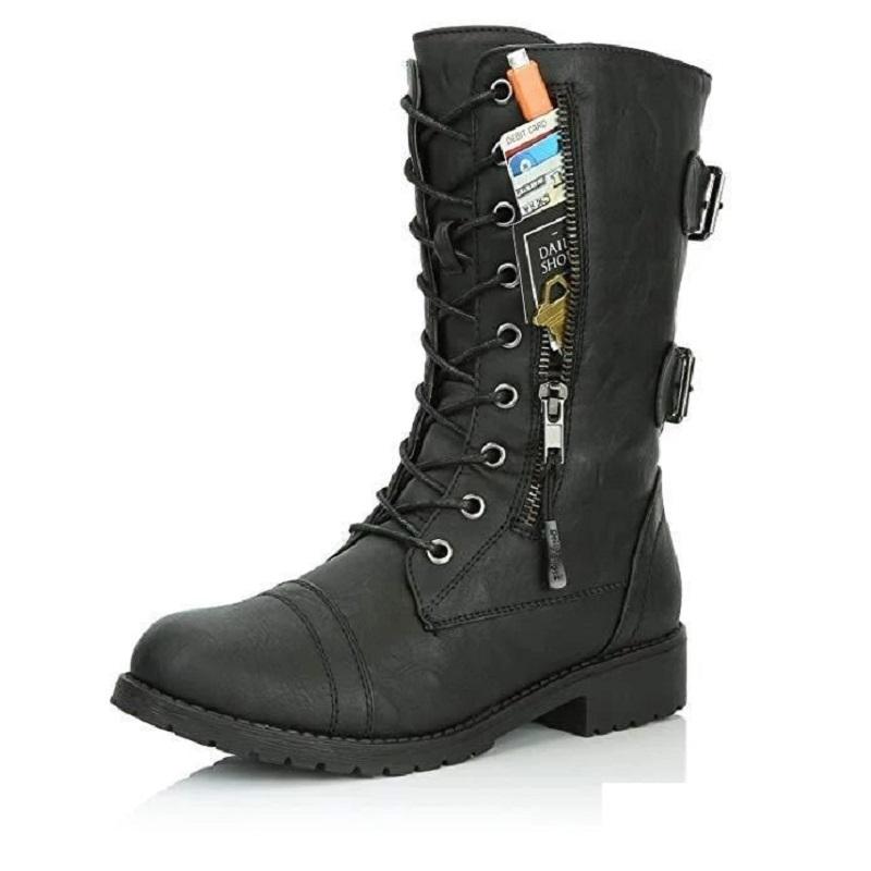 Platform Mid Calf Boots Women Autumn Winter Lace Up Pu Leather Classic Black Gothic Punk Motorcycle
Platform Mid Calf Boots Women Autumn Winter Lace Up Pu Leather Classic Black Gothic Punk Motorcycle