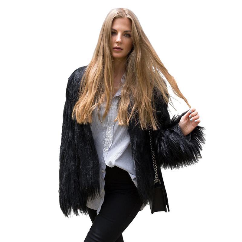 Winter Women Faux Fur Coat Solid Color Long Sleeve Fluffy Outerwear Short Jacket Hairy Warm Female Overcoat Plus Size Clothes, White
Winter Women Faux Fur Coat Solid Color Long Sleeve Fluffy Outerwear Short Jacket Hairy Warm Female Overcoat Plus Size Clothes, White