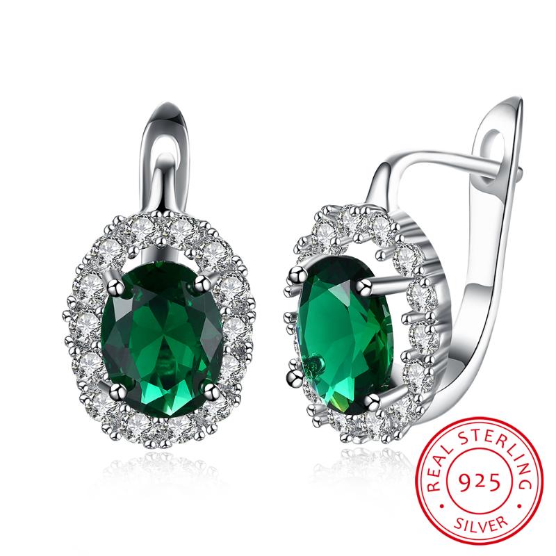 LEKANI New Trendy Oval Zirconia Hoop Earrings with White/Green Crystals Earrings For Women Fine Jewelry Gift
LEKANI New Trendy Oval Zirconia Hoop Earrings with White/Green Crystals Earrings For Women Fine Jewelry Gift