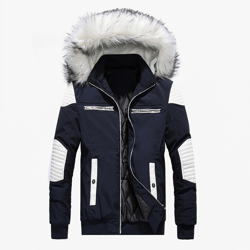 2020 leather patchwork warm Men's winter jacket men parka for male coat parkas with fur hoodies clothing man youth clothes mens LJ201029