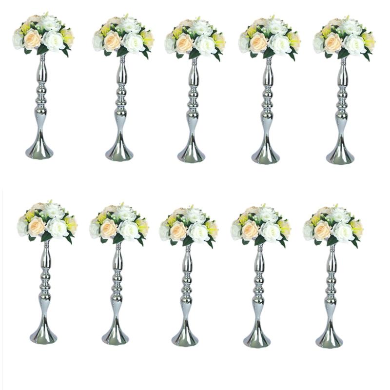 Vases 10PCS Silver Metal Candle Holders Flower Candlestick Wedding Table Centerpieces Event Road Lead Party Stands Rack
Vases 10PCS Silver Metal Candle Holders Flower Candlestick Wedding Table Centerpieces Event Road Lead Party Stands Rack