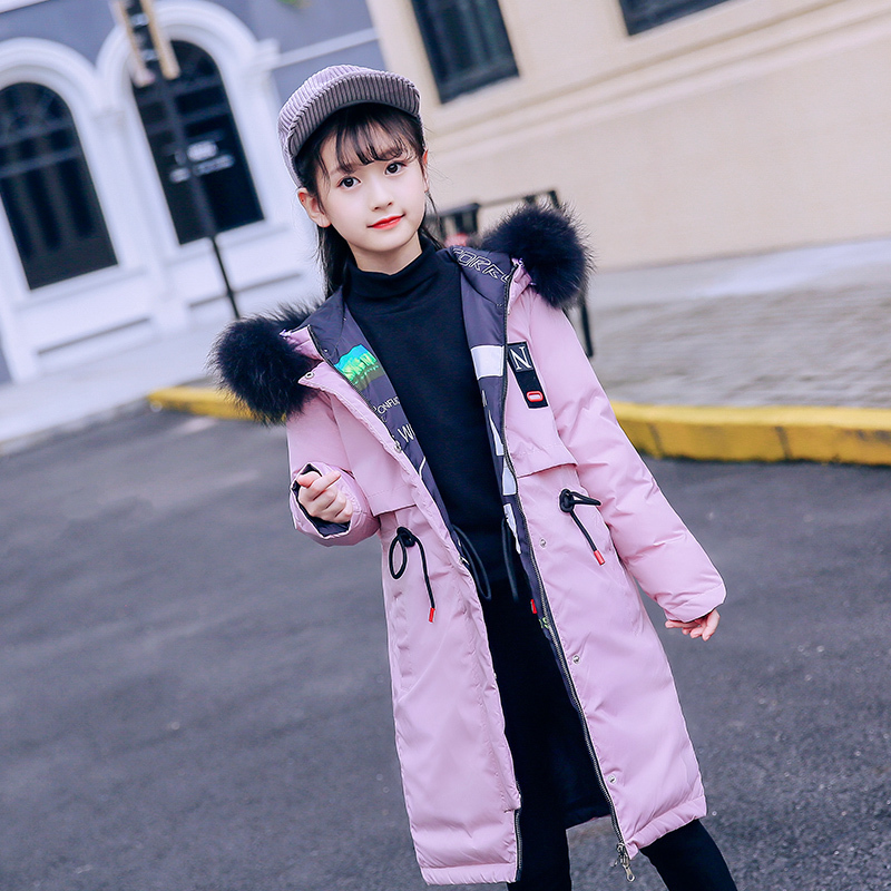 -30 degree Winter Girls Down Coat Child Warm Clothing Kids fashion Jacket For Girls Children Parkas Coats 6 8 10 12 years LJ201017