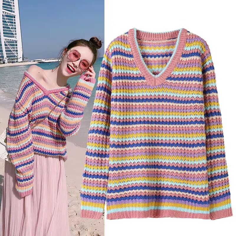 2021 New Thick Raiow V-neck Sweater Women Tops Autumn Winter Korean Plus Size Streetwear Jumper Pull Femme Hiver Knitted Pullover M1gl, Beige
2021 New Thick Raiow V-neck Sweater Women Tops Autumn Winter Korean Plus Size Streetwear Jumper Pull Femme Hiver Knitted Pullover M1gl, Beige