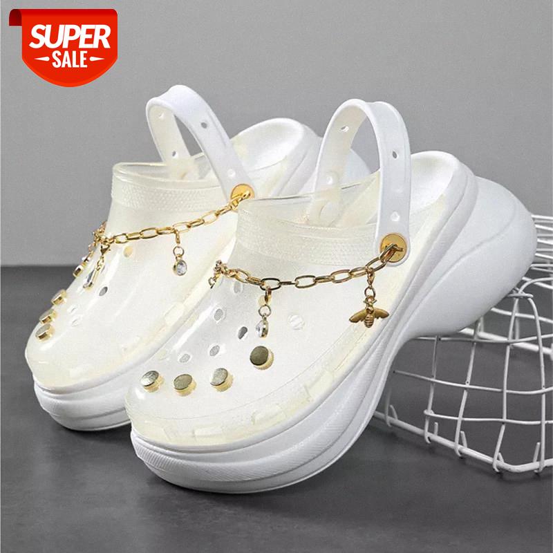 Clogs Women Sandals Summer Hole Slippers Beach Anti-skid Thick Bottom Outside Croc Increase Shoes For Women Sandalias mujer #yE97, Black
Clogs Women Sandals Summer Hole Slippers Beach Anti-skid Thick Bottom Outside Croc Increase Shoes For Women Sandalias mujer #yE97, Black