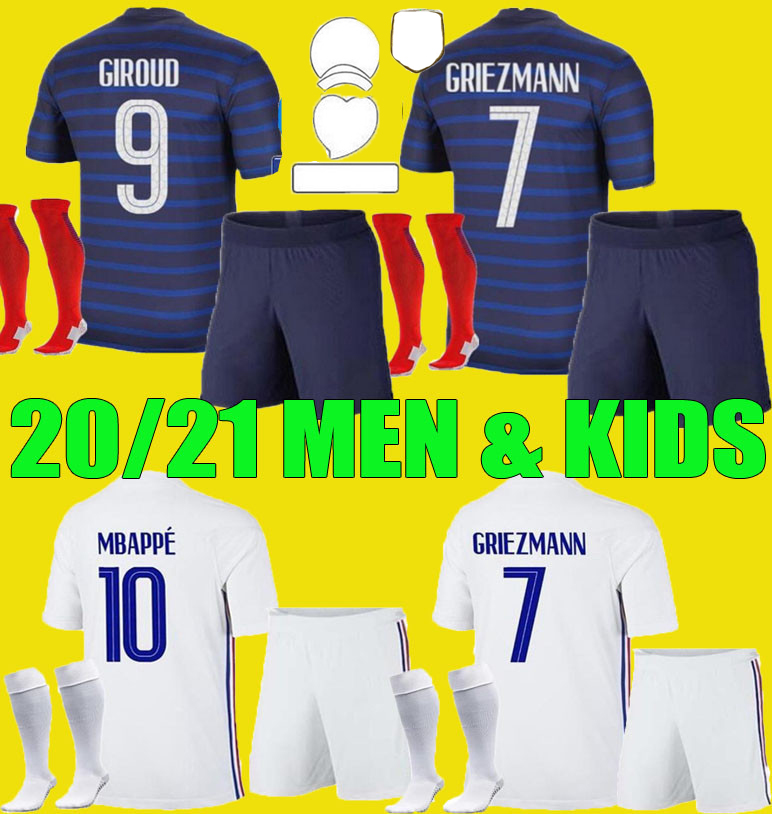 men kids GRIEZMANN MBAPPE soccer jerseys child kits 2020 2021 POGBA THAUVIN Football shirts 20 21 PAVARD KANTE adult boys Full set Uniform, 2020-21 away + kit patch 
men kids GRIEZMANN MBAPPE soccer jerseys child kits 2020 2021 POGBA THAUVIN Football shirts 20 21 PAVARD KANTE adult boys Full set Uniform, 2020-21 away + kit patch