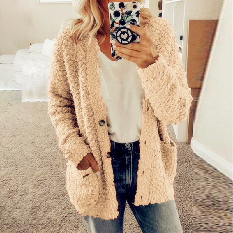 Long Sleeve Buttons Pocket Sweaters Women Autumn Winter New Women's Sweater Casual Cardigan Plus Size Coat Pull Femme Hiver 201023