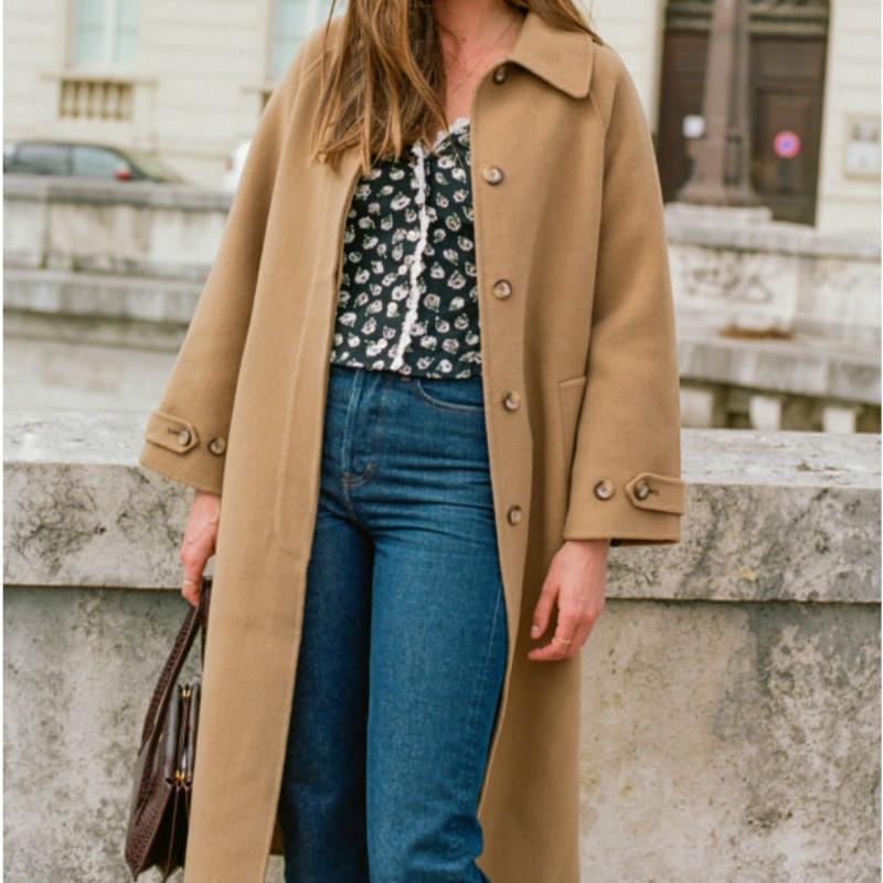 2020 autumn and winter new double-sided woolen cloth pure handmade wool long coat jacket women, Black
2020 autumn and winter new double-sided woolen cloth pure handmade wool long coat jacket women, Black