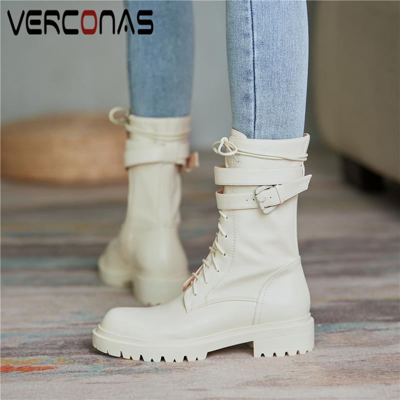 VERCONAS Motorcycle Boots Women Genuine Leather Mid-Calf Boots Casual Fashion Shoes Woman Autumn Winter New Zipper, Blackd
VERCONAS Motorcycle Boots Women Genuine Leather Mid-Calf Boots Casual Fashion Shoes Woman Autumn Winter New Zipper, Blackd