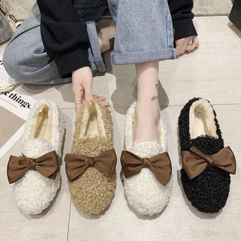 2020 Winter Women Falts Wool Plush Loafers Warm Snow Shoes Household Footwear Bow Slip on Boat Shoes Comfort zapatos mujer 8756N #FN2Q, Black
2020 Winter Women Falts Wool Plush Loafers Warm Snow Shoes Household Footwear Bow Slip on Boat Shoes Comfort zapatos mujer 8756N #FN2Q, Black