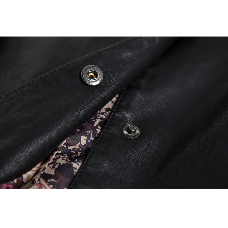 X-Long Women's Leather Jacket Single Breasted Autumn Faux Leather Coat Female Black Winter Overcoat With Belt Plus Size 5XL 201226