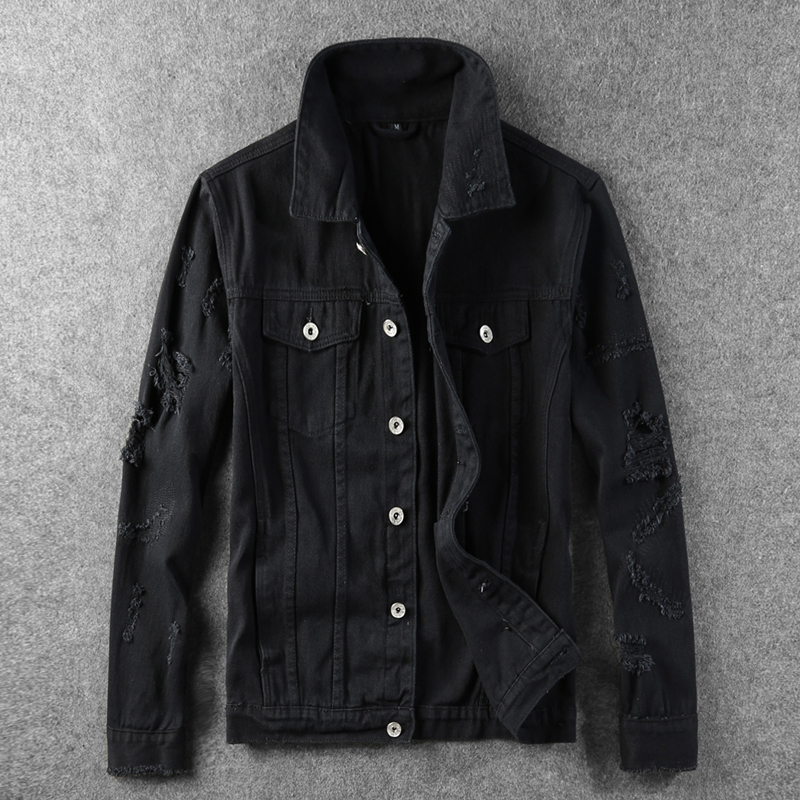 2021 New Korean Style Fashion Black White Red Pink Slim Fit Destroyed Ripped Denim Jackets Men Hip Hop Coats Chaqueta 4y7x
2021 New Korean Style Fashion Black White Red Pink Slim Fit Destroyed Ripped Denim Jackets Men Hip Hop Coats Chaqueta 4y7x