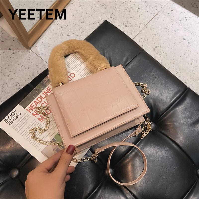 Women's Bag Autumn Winter All-match Niche Design Messenger Ins PU Leather Square Bag Plush Handbag Messenger Student Gift, Black
Women's Bag Autumn Winter All-match Niche Design Messenger Ins PU Leather Square Bag Plush Handbag Messenger Student Gift, Black
