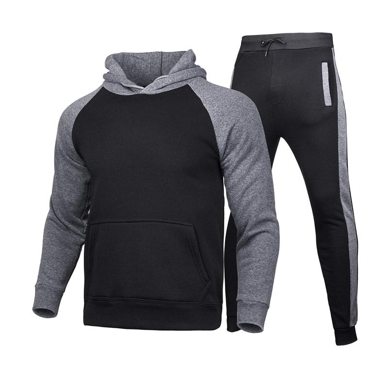 Men' tracksuit Joggers Winter Sport Wear Tracksuit Clothes Outfits Set Sweatshirt+Long Sweatpants men clothing, Black
Men' tracksuit Joggers Winter Sport Wear Tracksuit Clothes Outfits Set Sweatshirt+Long Sweatpants men clothing, Black