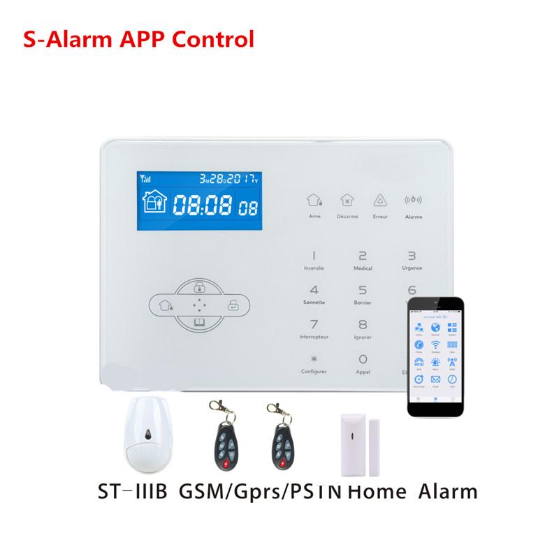 433mhz English French Voice Prompt ST-IIIB 32 Wireless Zone PSTN GSM Alarm Smart Security Home Alarm System App Remote Control
433mhz English French Voice Prompt ST-IIIB 32 Wireless Zone PSTN GSM Alarm Smart Security Home Alarm System App Remote Control
