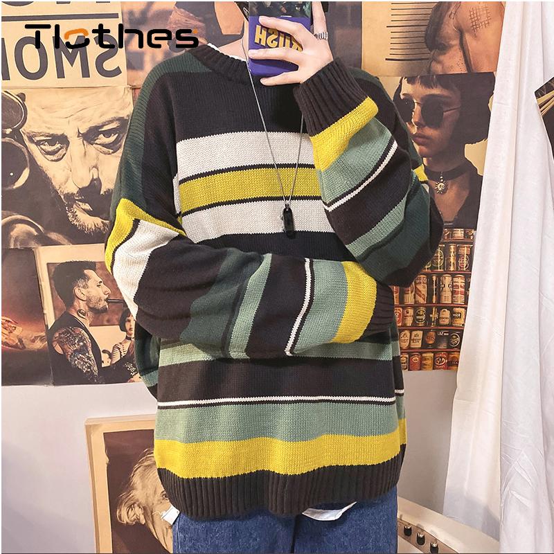 Harajuku Jumper Men Women Sweater Striped Print Autumn Winter Knitwear Mens Loose Pullover Winter Sweater Oversize Couple, Khaki
Harajuku Jumper Men Women Sweater Striped Print Autumn Winter Knitwear Mens Loose Pullover Winter Sweater Oversize Couple, Khaki