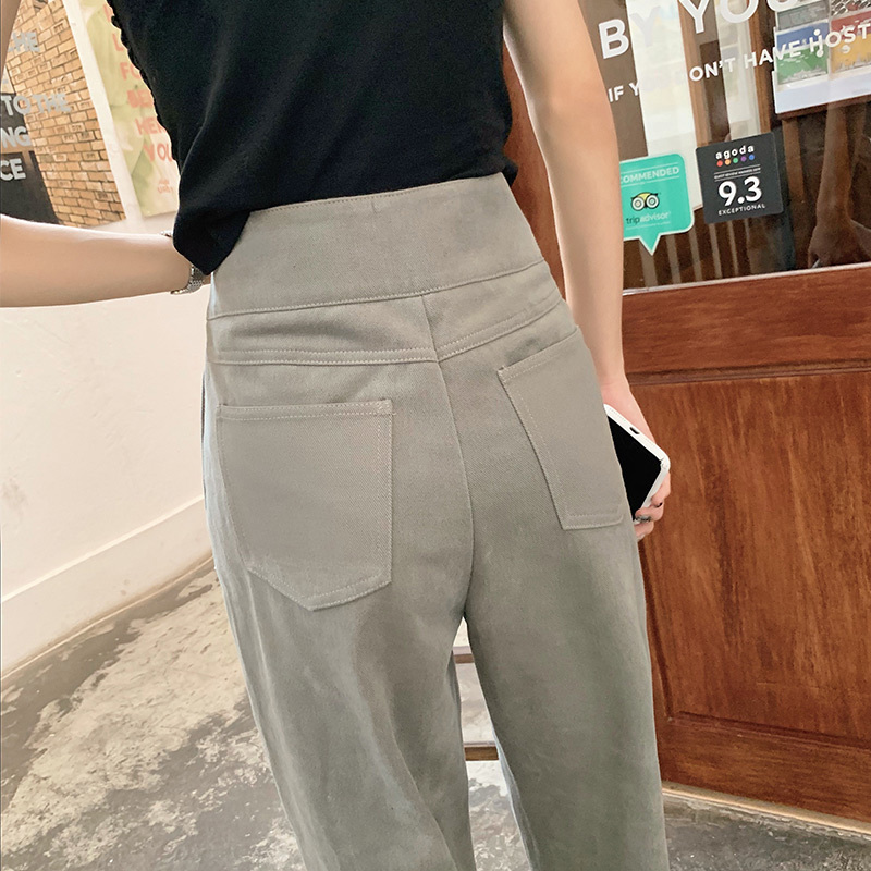 MISHOW Spring Pencil Pants Female Slim Solid Ankle Length Pantalones Casual High Waist Trouser MX20A2143 201109