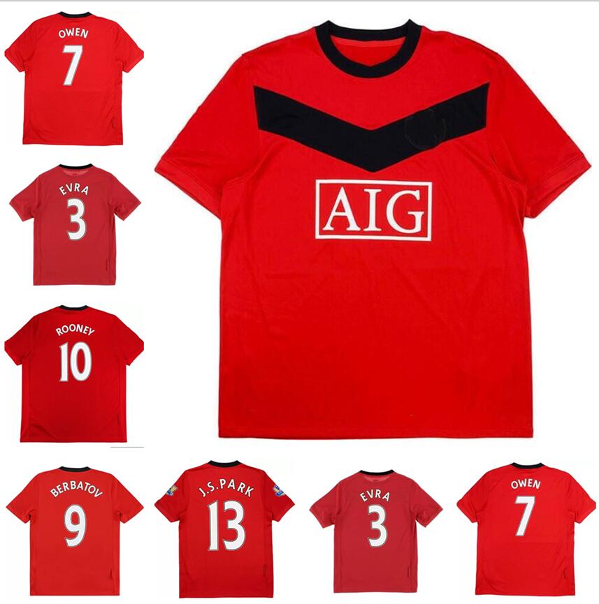 2009 2010 Evra Owen Rooney Giggs Berbatov retro soccer jersey 09 10 Nani Scholes Vidic vintage classic football shirt
2009 2010 Evra Owen Rooney Giggs Berbatov retro soccer jersey 09 10 Nani Scholes Vidic vintage classic football shirt