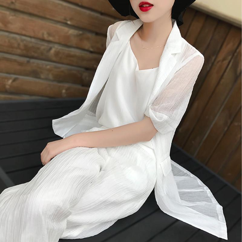Chiffon Pants Suits For Women Wedding Formal Elegant Ladies Spring Summer 2 Two Piece White Top Trousers Set Pantsuit Plus Size, Suit 2pcs
Chiffon Pants Suits For Women Wedding Formal Elegant Ladies Spring Summer 2 Two Piece White Top Trousers Set Pantsuit Plus Size, Suit 2pcs