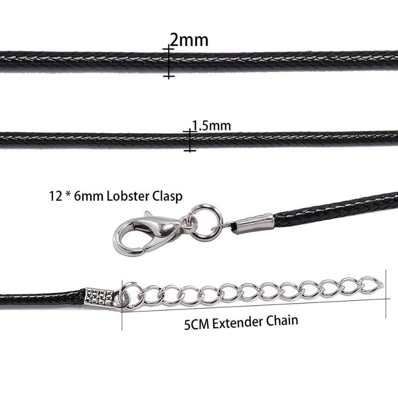 10 Pcs/lot Dia 1.5/2mm Real Leather Cord Necklace With Clasp Adjustable Braided Rope For Jewelry Making Diy Necklace wmtBEv
10 Pcs/lot Dia 1.5/2mm Real Leather Cord Necklace With Clasp Adjustable Braided Rope For Jewelry Making Diy Necklace wmtBEv