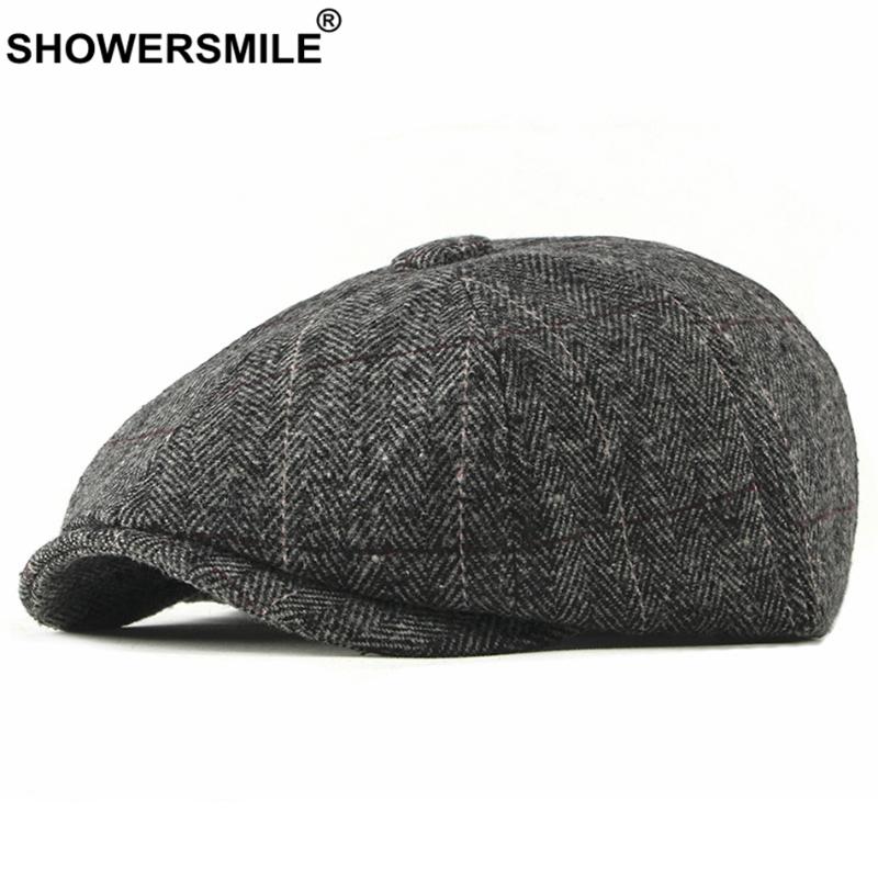 SHOWERSMILE Tweed Newsboy Cap Men Wool Herringbone Flat Cap Winter Grey Striped Male British Style Gatsby Hat Adjustable, Black
SHOWERSMILE Tweed Newsboy Cap Men Wool Herringbone Flat Cap Winter Grey Striped Male British Style Gatsby Hat Adjustable, Black