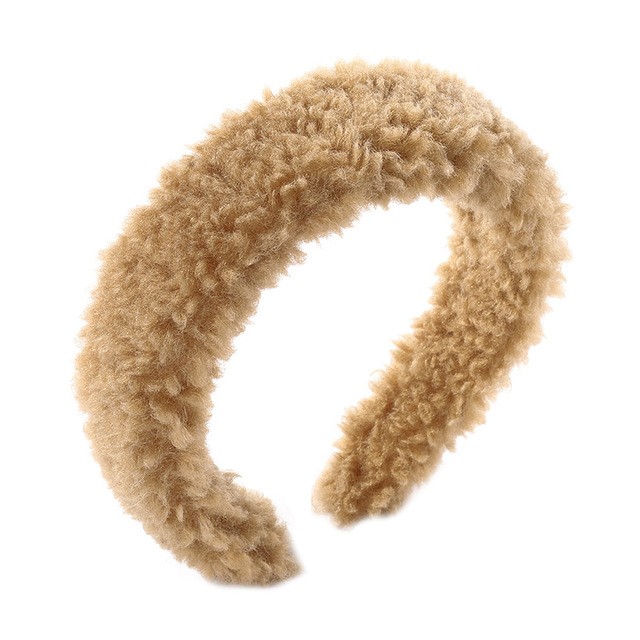 Lambswool Headbands Bohemian Solid Hairband Fashion Head Hoop Women Bezel Turban Headwear Hair Accessories Girls Hair Band