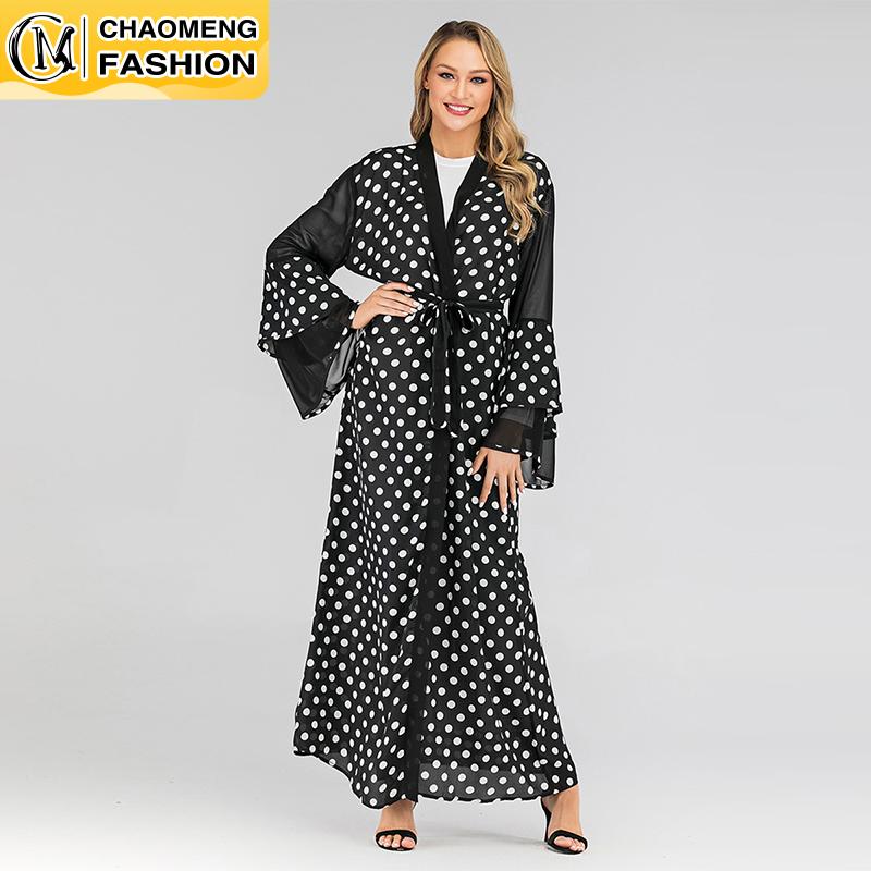 New Arrival Middle East Women's Kimono Long Sleeve Floral Print Polka Dot kaftan Arabic Open Abaya Dubai Islamic Turkey Clothing
New Arrival Middle East Women's Kimono Long Sleeve Floral Print Polka Dot kaftan Arabic Open Abaya Dubai Islamic Turkey Clothing