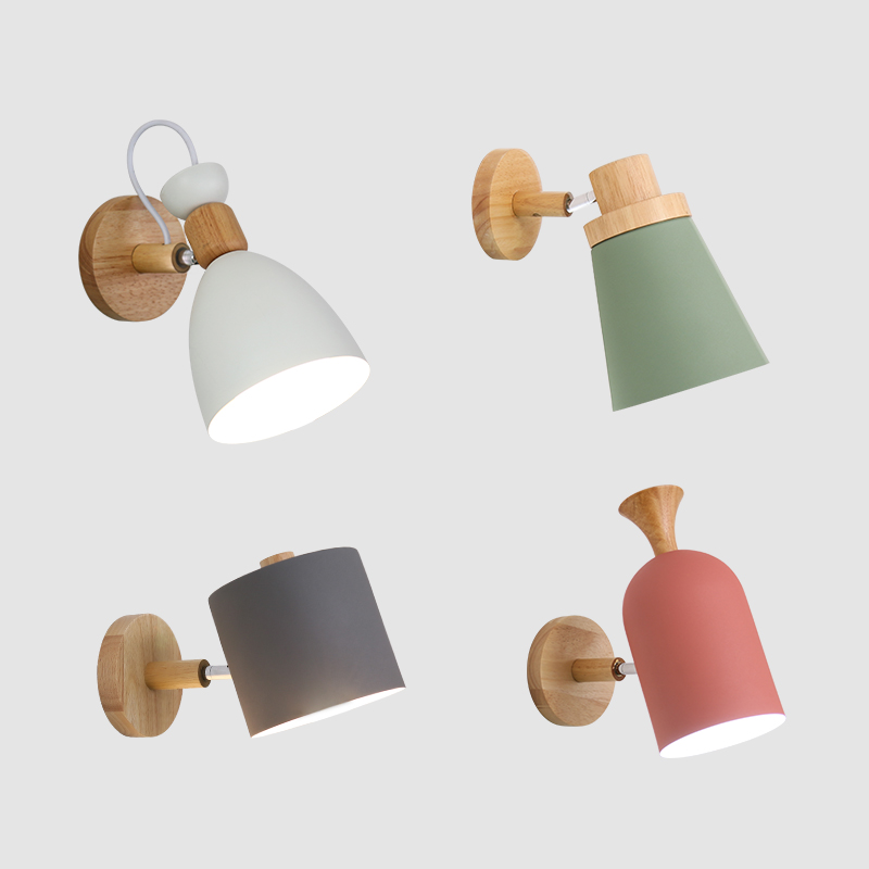 Solid wood bedroom wall lamp modern simple background wall lamp E27 LED living room creative corridor bedside with switch
Solid wood bedroom wall lamp modern simple background wall lamp E27 LED living room creative corridor bedside with switch