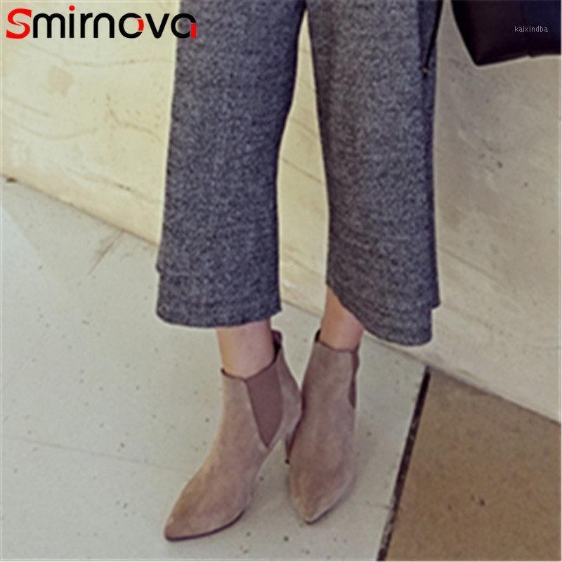 Smirnova new arrive 2020 female fashion boots thin heels pointed toe high heel boots solid ladies casual ankle1, Black
Smirnova new arrive 2020 female fashion boots thin heels pointed toe high heel boots solid ladies casual ankle1, Black