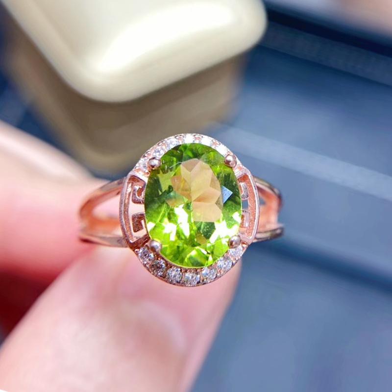 Cluster Rings Natural Real Peridot Ring Per Jewelry 925 Sterling Silver 8*10mm 2.5ct Gemstone Fine Q208196, Golden;silver
Cluster Rings Natural Real Peridot Ring Per Jewelry 925 Sterling Silver 8*10mm 2.5ct Gemstone Fine Q208196, Golden;silver
