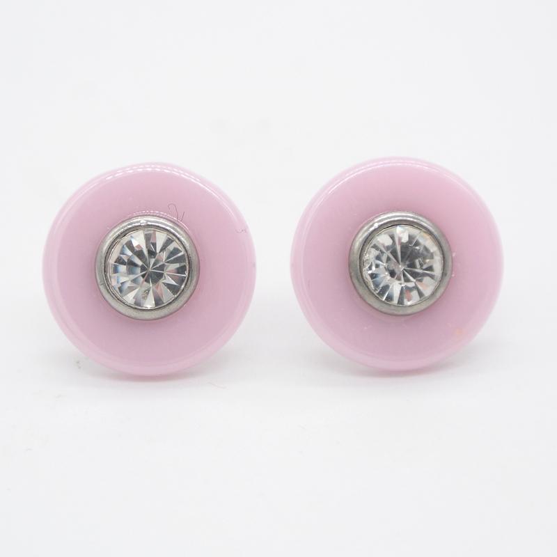 Stud Suef Fashion 14mm Round Blue Pink Environmental Protection Ceramics Cubic Zirconia Stainless Steel Ear Studs Female Jewelry, Golden;silver
Stud Suef Fashion 14mm Round Blue Pink Environmental Protection Ceramics Cubic Zirconia Stainless Steel Ear Studs Female Jewelry, Golden;silver