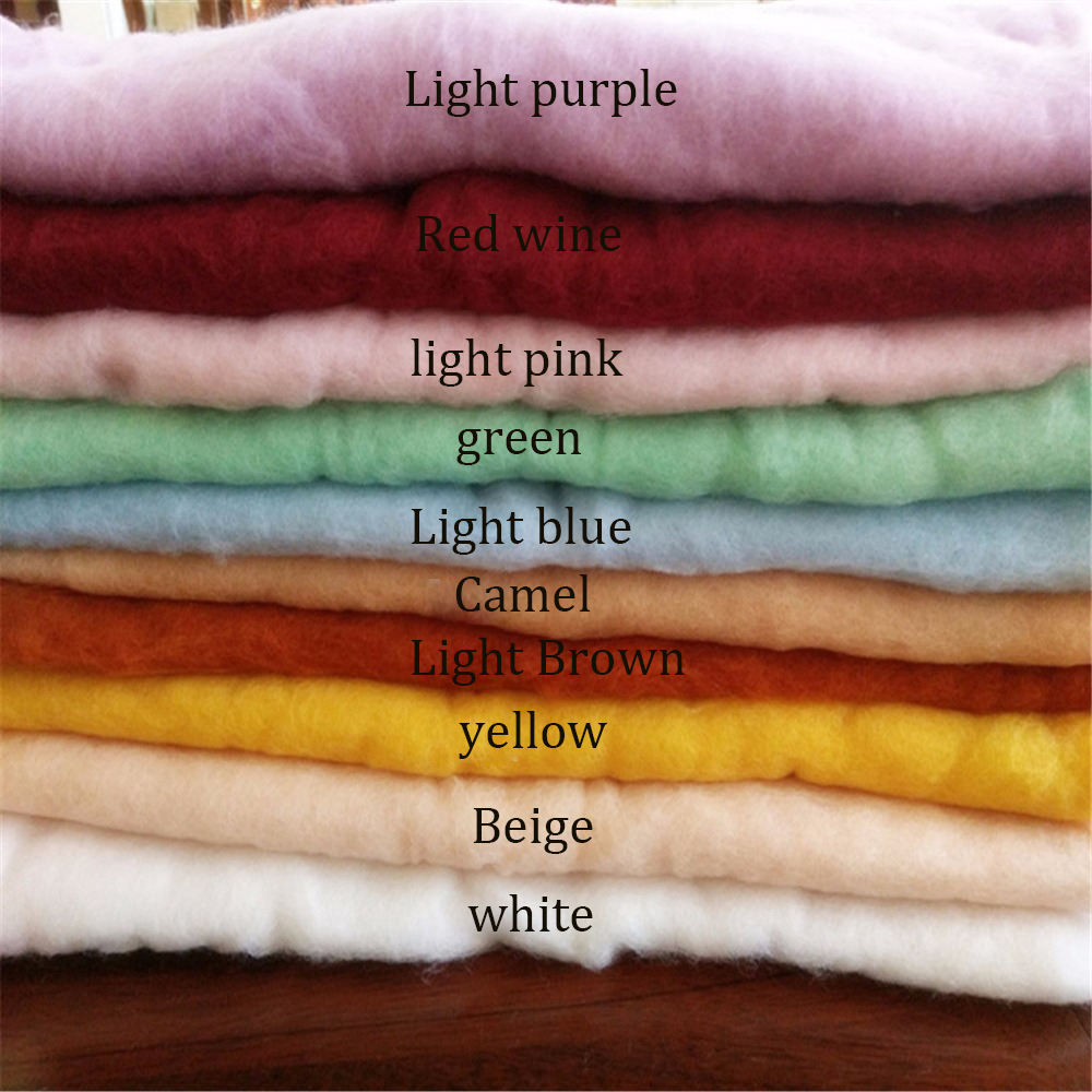 20 Colors 60* Fluffy Wool Fleece Newborn Blanket Basket Filler Stuffer Newborn Photography Props Super Soft Infant Blankets LJ201208