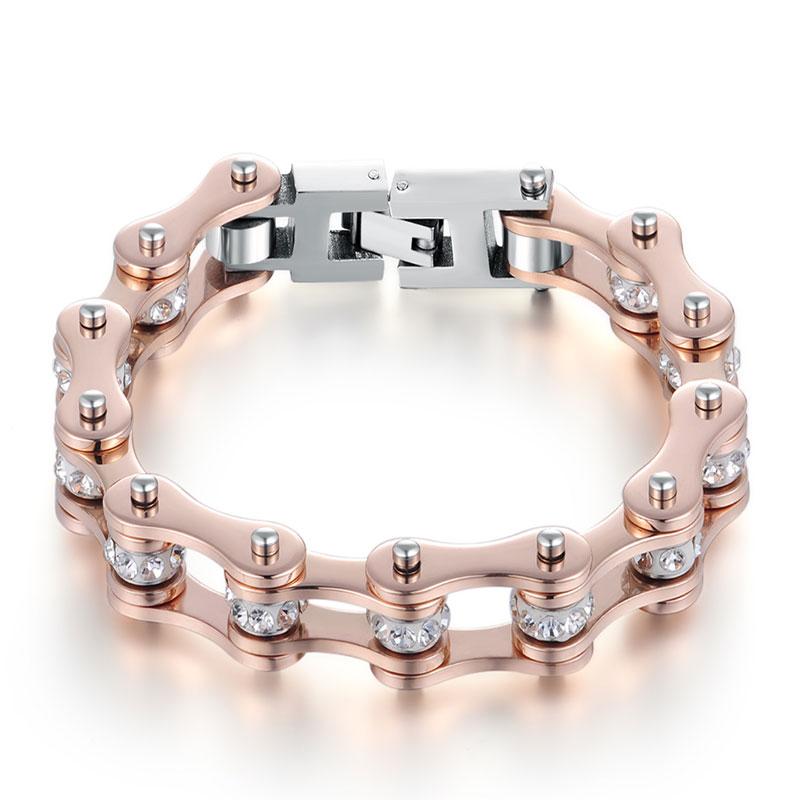 JANES Motorcycle Chain Punk Bicycle Bike Bracelets Stainless Steel godl fashion bracelets woman 2020 bracelet feme Gift Jewelry
JANES Motorcycle Chain Punk Bicycle Bike Bracelets Stainless Steel godl fashion bracelets woman 2020 bracelet feme Gift Jewelry
