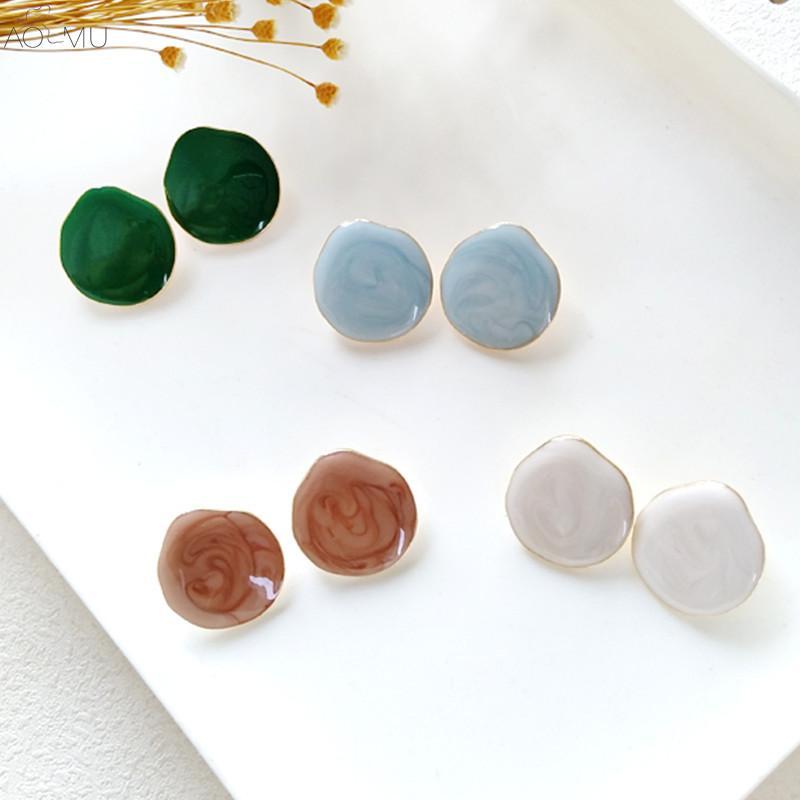 AOMU 2018 New Korea Vintage Pattern Geometric Round Circle Resin Stud Earrings for Women Girls Ear Accessories1
AOMU 2018 New Korea Vintage Pattern Geometric Round Circle Resin Stud Earrings for Women Girls Ear Accessories1